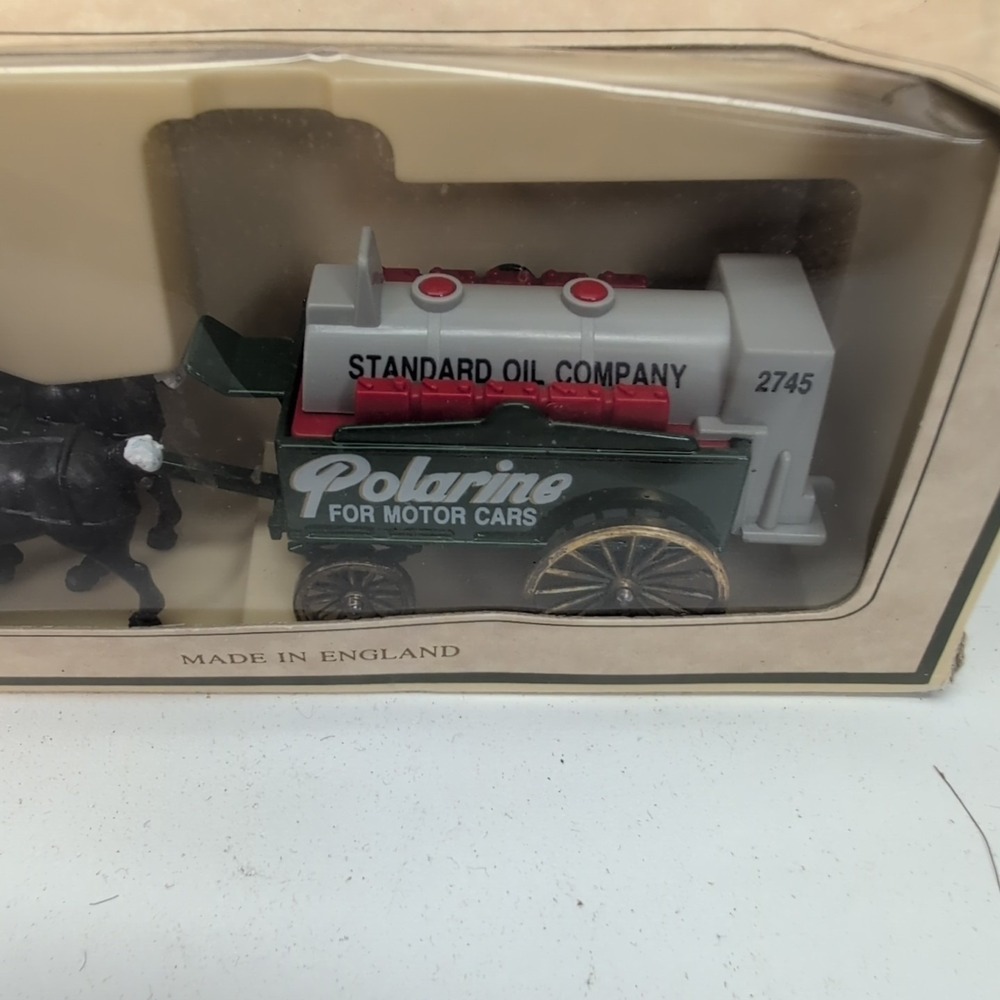 Standard Oil Company VINTAGE Polarine Motor Cars Horse Drawn Wagon Chevron No. 9 - Picture 3 of 7